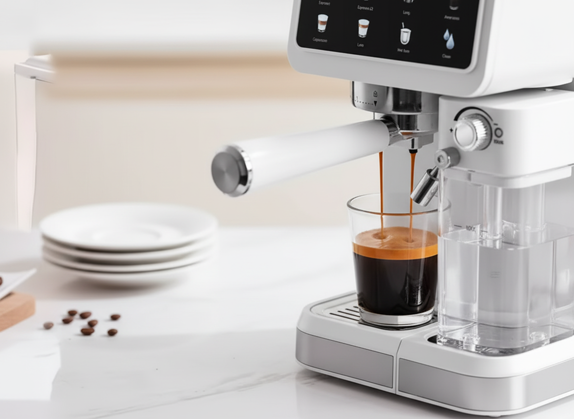 Perfect golden crema from precision espresso extraction